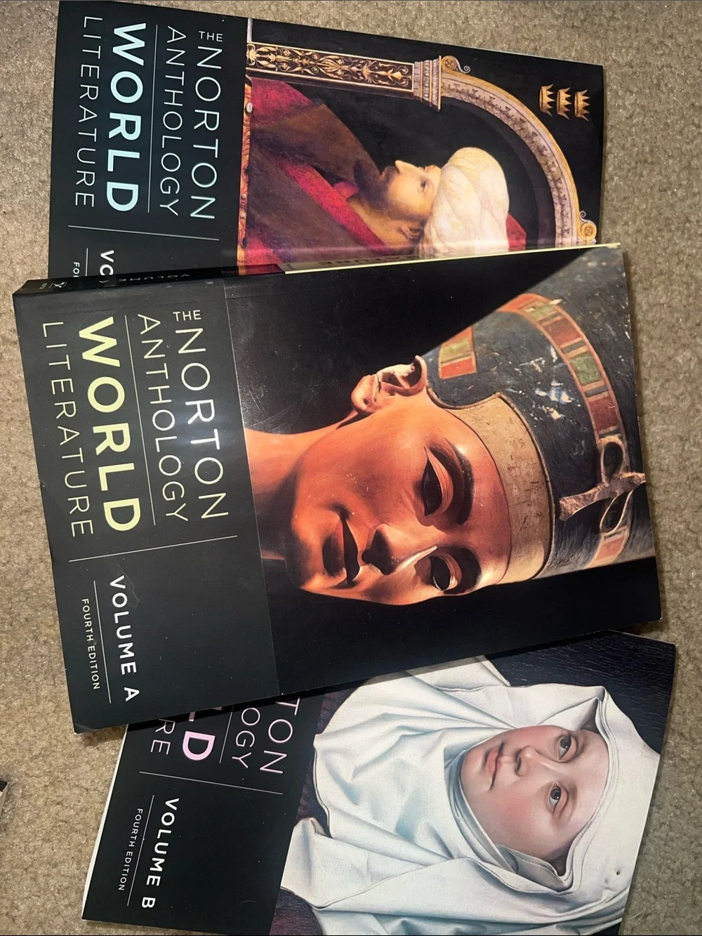 Anthology of World Literature, Volume A, B, & C like new text books